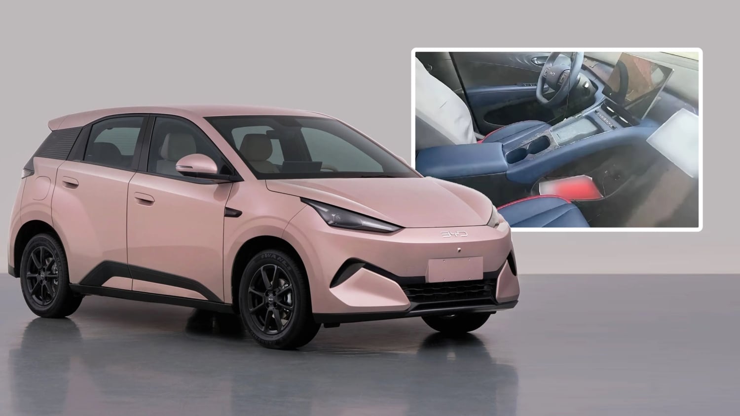 BYD Seagull w nowej odsłonie: duża konsola środkowa i jeden duży ekran zamiast dwóch wyświetlaczy